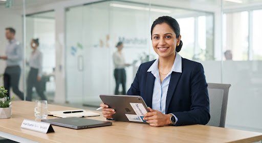 Portrait of an insurance advisory specialist